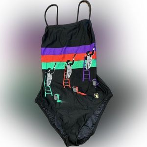 Vintage one piece bathing suit swim suit 70’s 80’s
